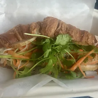 Banh Mi in Butter Croissant (Chicken Cutlet)