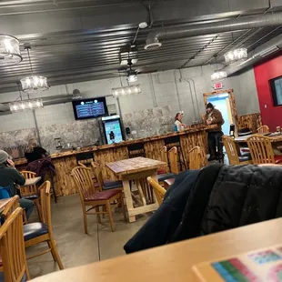 Eight option on tap. Games. Pizza. Chips.