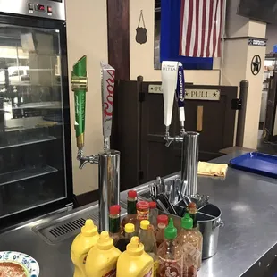 4 beers on tap