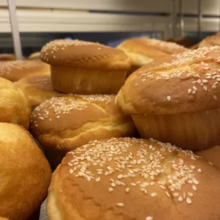 a variety of baked goods