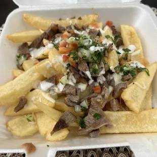 &quot;carne asada supreme fries&quot; wouldn&apos;t  recommend no sour cream, guacamole, beans not what i paid for i called &amp; they didn&apos;t care