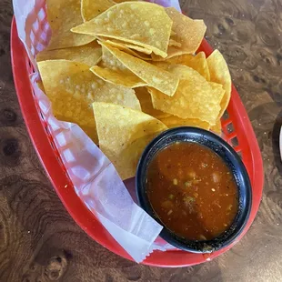 Complimentary chips &amp; salsa