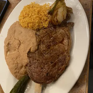 a plate of food on a table