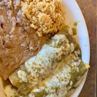Enchiladas Suizas lunch special