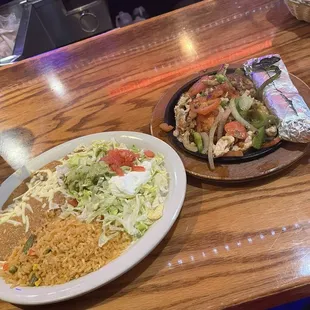 Lunch fajitas