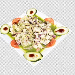 a plate of salad