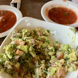 Fresh guacamole (half eaten)