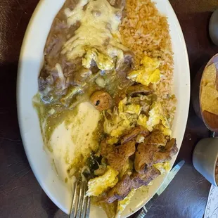 13. Chilaquiles no flavor at all