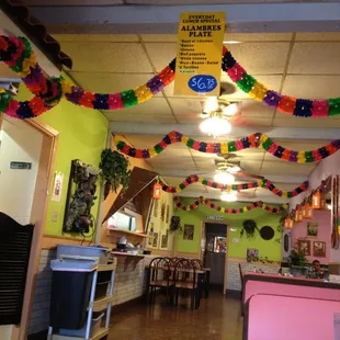 the inside of the restaurant