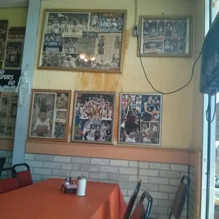 Lots of spurs cut outs on the walls