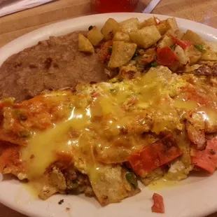 Chilaquiles and big red!