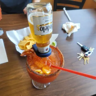 oysters and mussels, drink