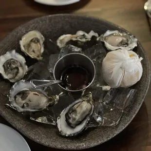 Half dozen oysters
