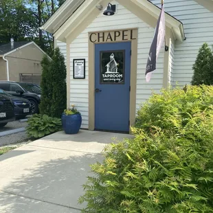 Entrance to the tap house