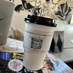 QR code. Scan it &amp; donate!