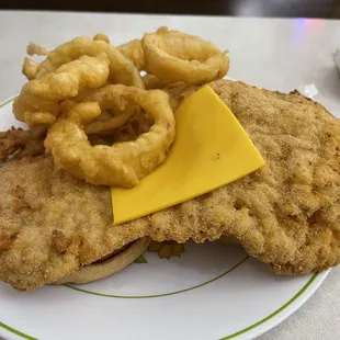 Stardust Tenderloin and Onion Rings.