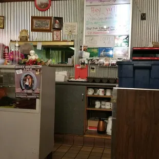 the interior of the restaurant