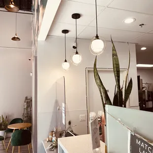 Lighting above counter