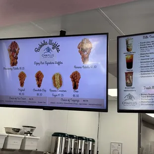 Bubble Waffle Menu