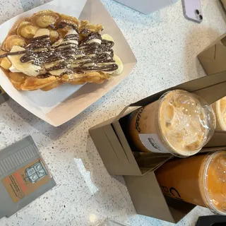 Waffle Banana Nutella