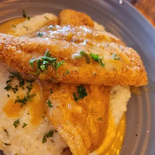 Catfish and grits