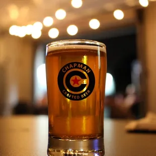 One of the flight glasses