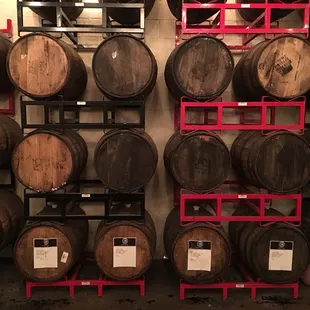 Beer casks at Chapman Crafted Beer, Orange CA