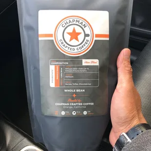 Composition Whole Bean House Blend. Can't wait to try.