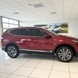 Our brand new 2022 Honda CRV Hybrid--we absolutely love it!