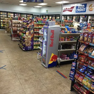 the inside of a grocery store