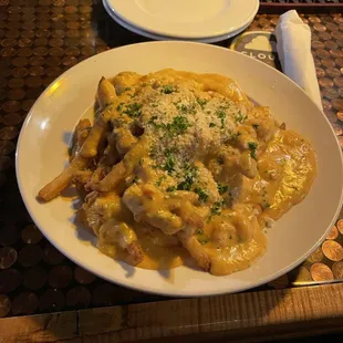 Crawfish Fries! I could swim in the sauce! Try them!