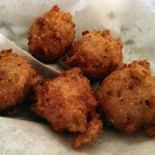 Golden brown hushpuppies