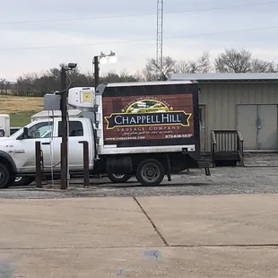 Chappell hill sausage delivery truck