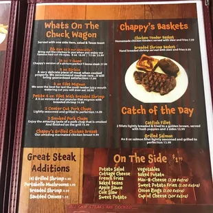the menu