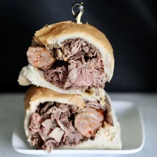 Guy's Triple D something. Bottom line just get the pit beef and skip the sausage and corned beef! Pit beef is amazing!