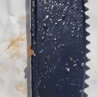 My boyfriend said, "That's the kind of knife that if you got it in the chow line you would take and hide."