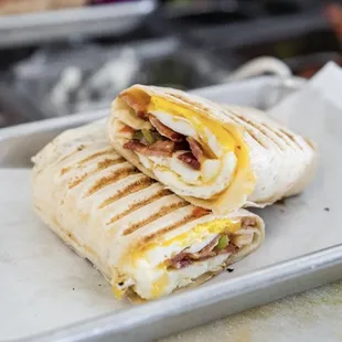 Hash Brown Wrap with bacon