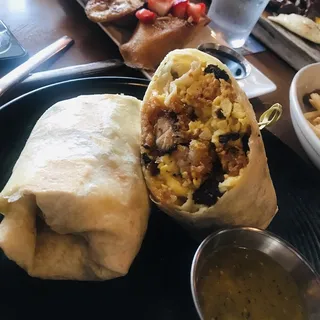 Pork Belly Breakfast Burrito