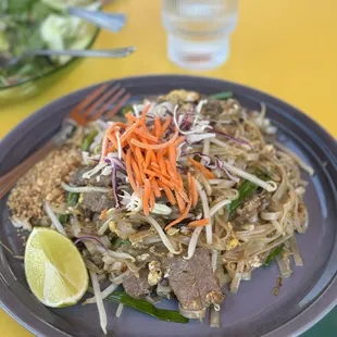 Beef Pad Thai.