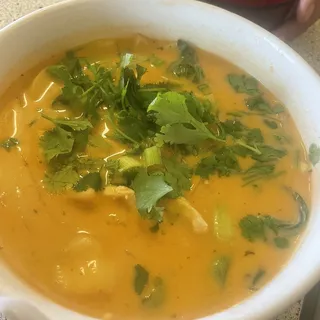 Tom Kha (coconut soup)