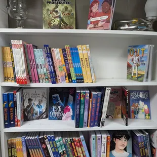 We have an entire room dedicated to graphic novels, comics, and manga!