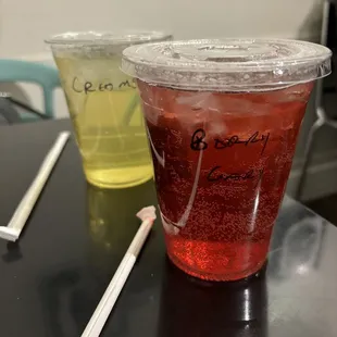 creamsicle italian soda &amp; berry gary iced tea soda