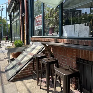 outside seating