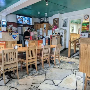 the interior of a restaurant