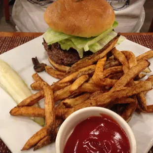 Hamburger and Fries