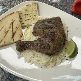 Quarter dark chicken