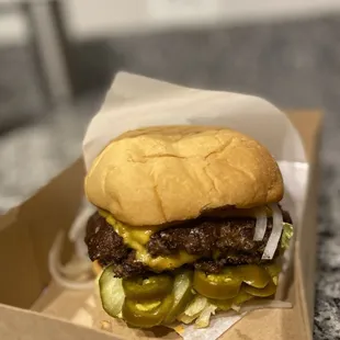 Double Original Char'd with pickled jalapeños