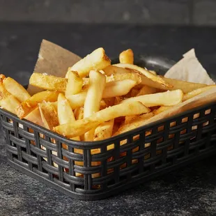a basket of french fries