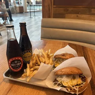 OG char'd and Hot char'd burgers