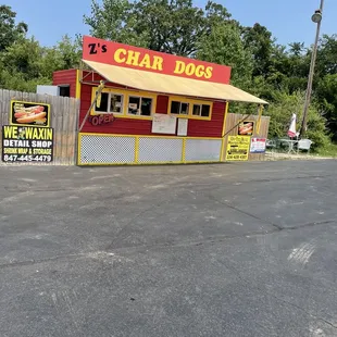 the front of the restaurant